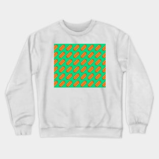 Hot Dog Pattern Crewneck Sweatshirt